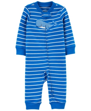 Carter's Baby Boys Whale Zip-Up Footless Sleep and Play One Piece