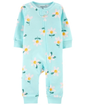 Carter's Baby Girls Daisy Zip-Up Footless Sleep and Play One Piece