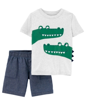 Carter's Baby Boys Alligator Tee and Short Set 2 Pieces