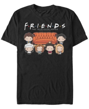 Fifth Sun Men's Friends Friends Couch Crew Short Sleeve T-shirt In Black