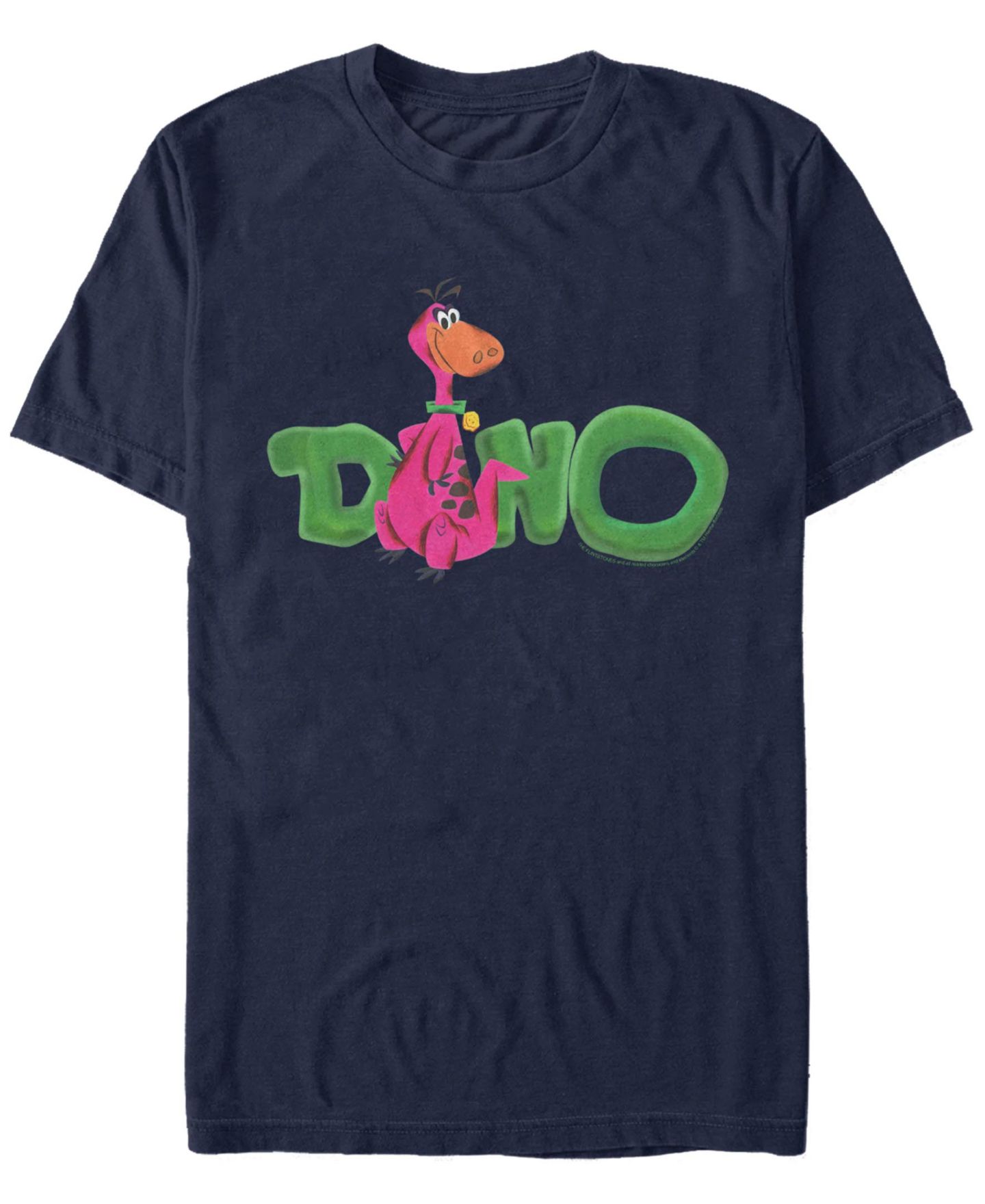 Мужская футболка Fifth Sun The Flintstones Dino Name Short Sleeve, цвет: Тёмно-синий — фото 1