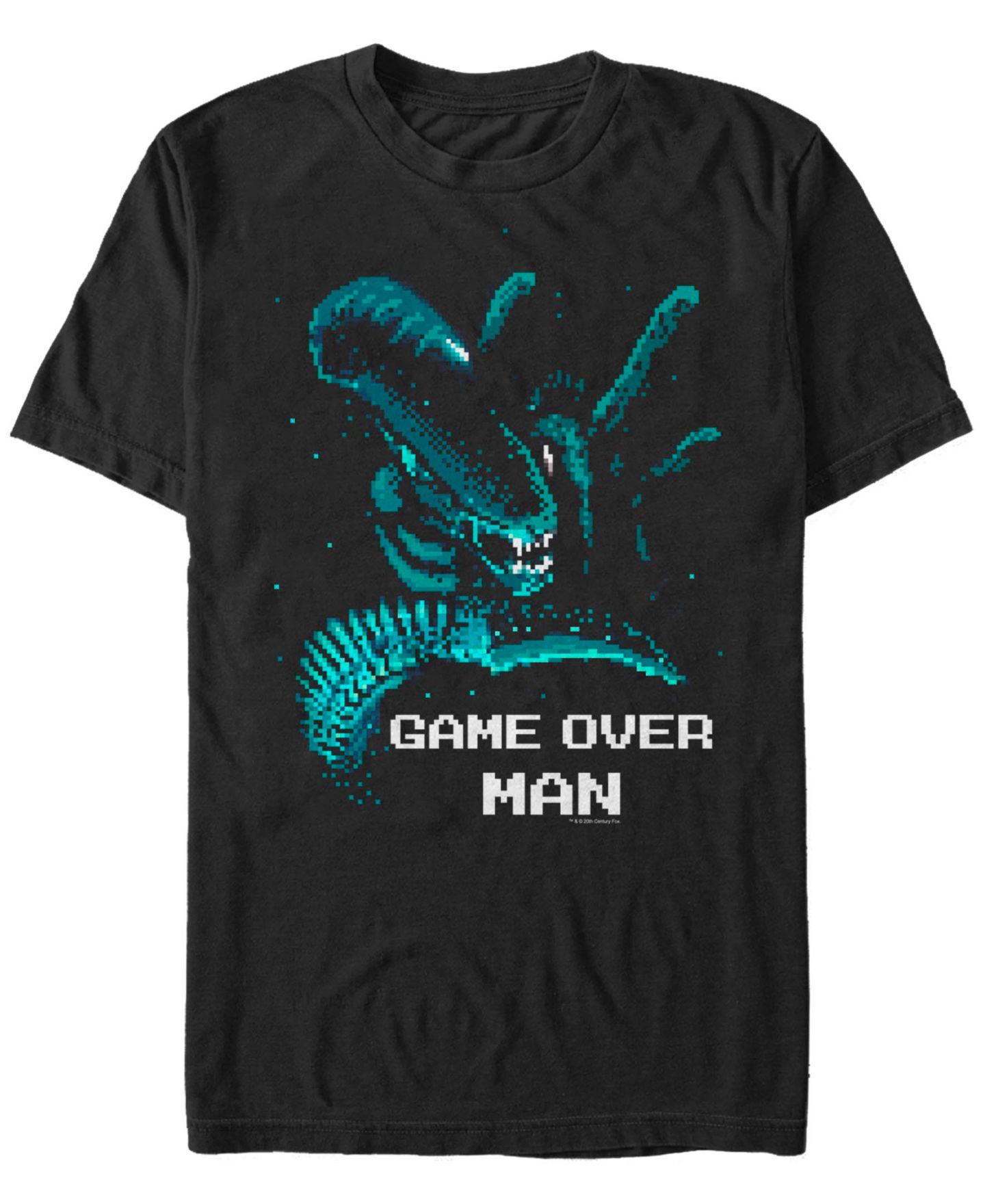 Мужская футболка Fifth Sun Aliens Alien Pixel Short Sleeve, цвет: Чёрный — фото 1