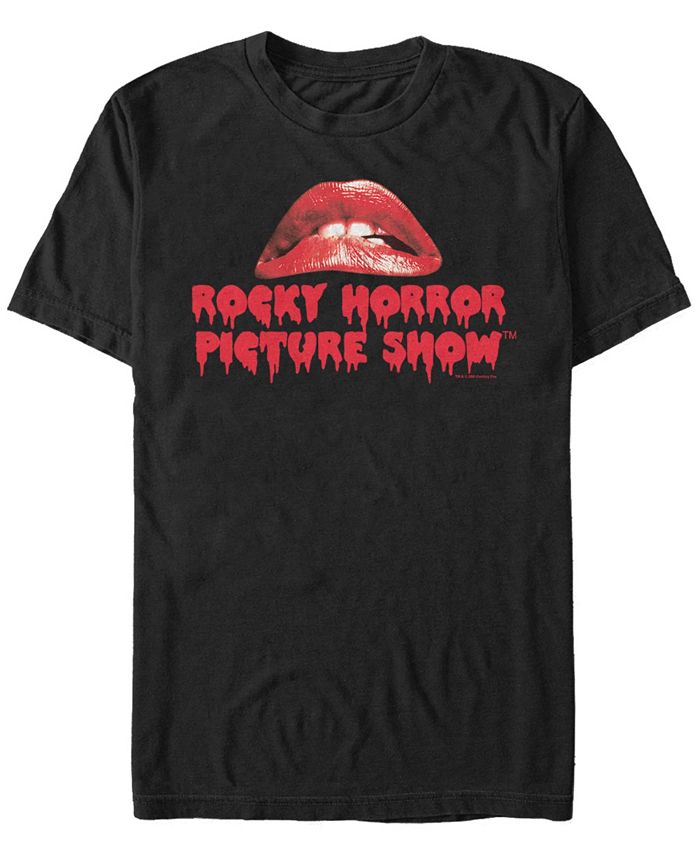Fifth Sun Men's Rocky Horror Picture Show Lips and Logo Short Sleeve T ...