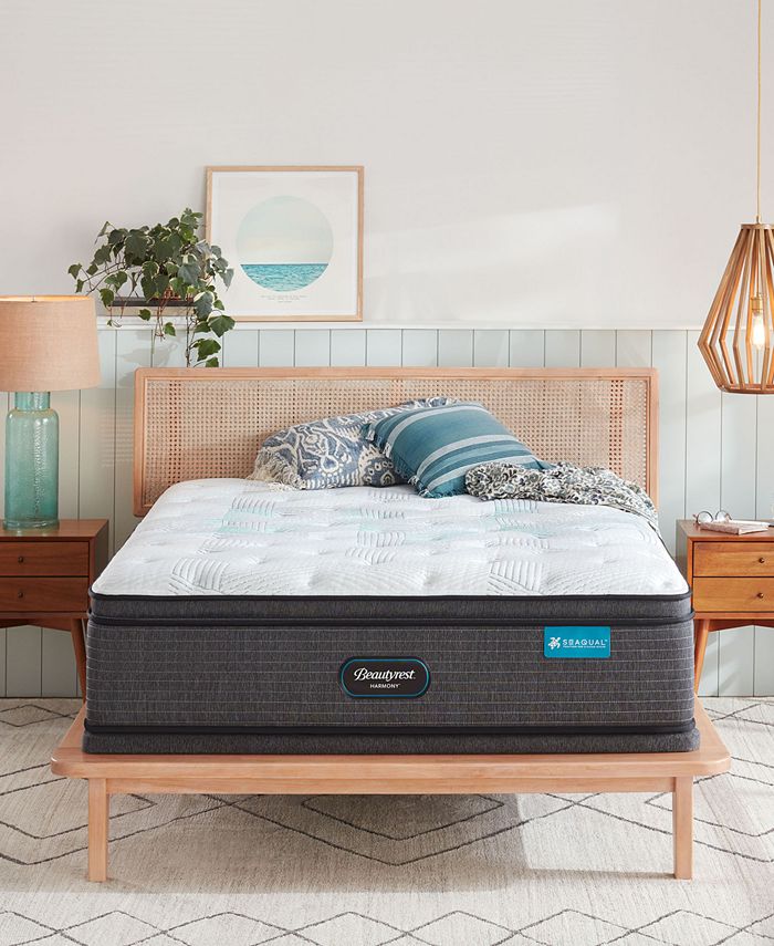 Beautyrest Harmony Cayman Series 15.5" Plush Pillow Top Mattress Queen Macy's