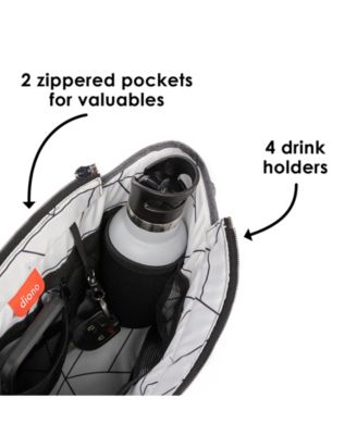 Buggy Buddy XL Universal Stroller Organizer with Cup Holders, Secure Attachment, Zip Pockets