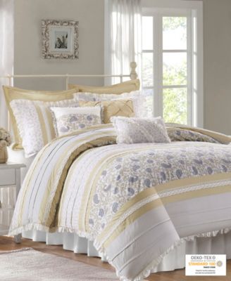 Dawn Reversible 9-Pc.Duvet Cover Set, California King