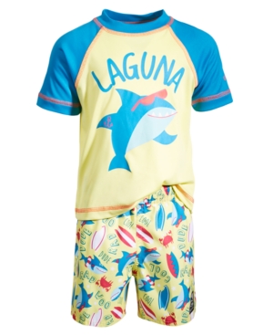 Laguna Baby Boys 2-Pc Totally Jawsome Swim Set
