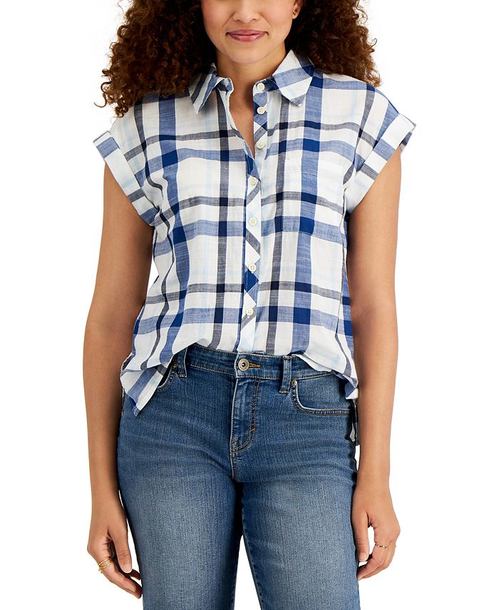 Style & Co Petite Camp Shirt, Created for Macy's Macy's
