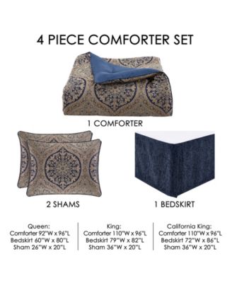 Botticelli 4-Pc. Comforter Set, Queen