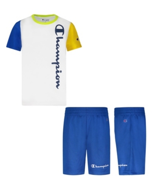 Toddler Boys Short Sleeve Tee and Mesh Short Set of 2