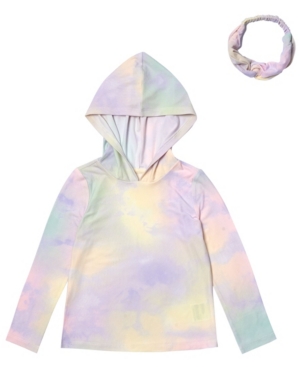 Toddler Girls Hooded Tee with Match Back Headband