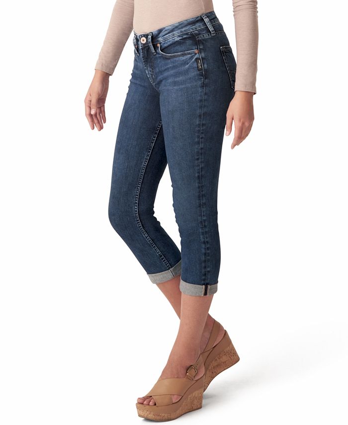 Silver Jeans Co. Plus Size Suki MidRise Capri Jeans & Reviews Jeans
