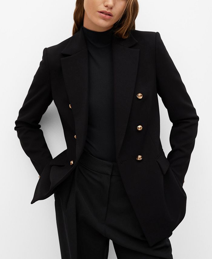MANGO Women's DoubleBreasted Blazer Macy's
