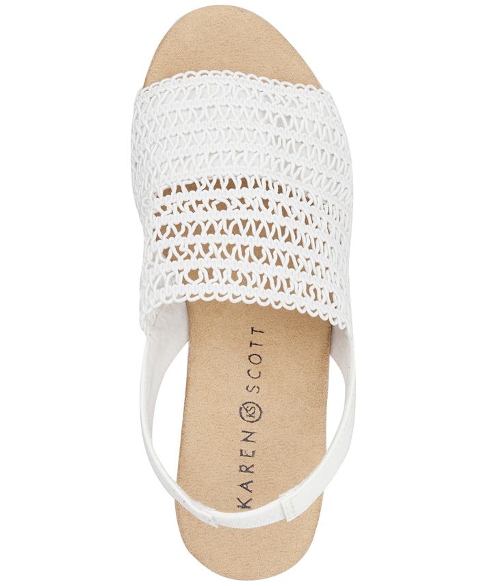 macrame wedge sandals
