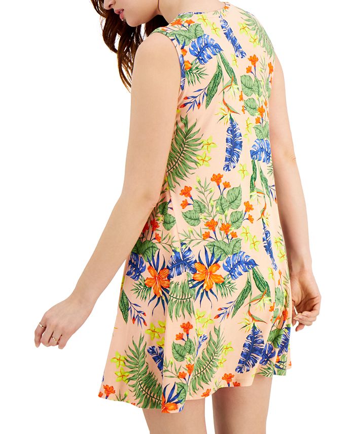 Style & Co FloralPrinted Sleeveless Knit Dress, Created for Macy's