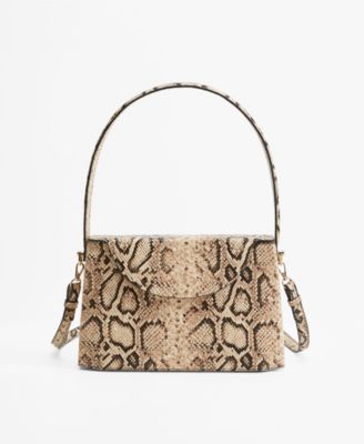 mango snakeskin bag