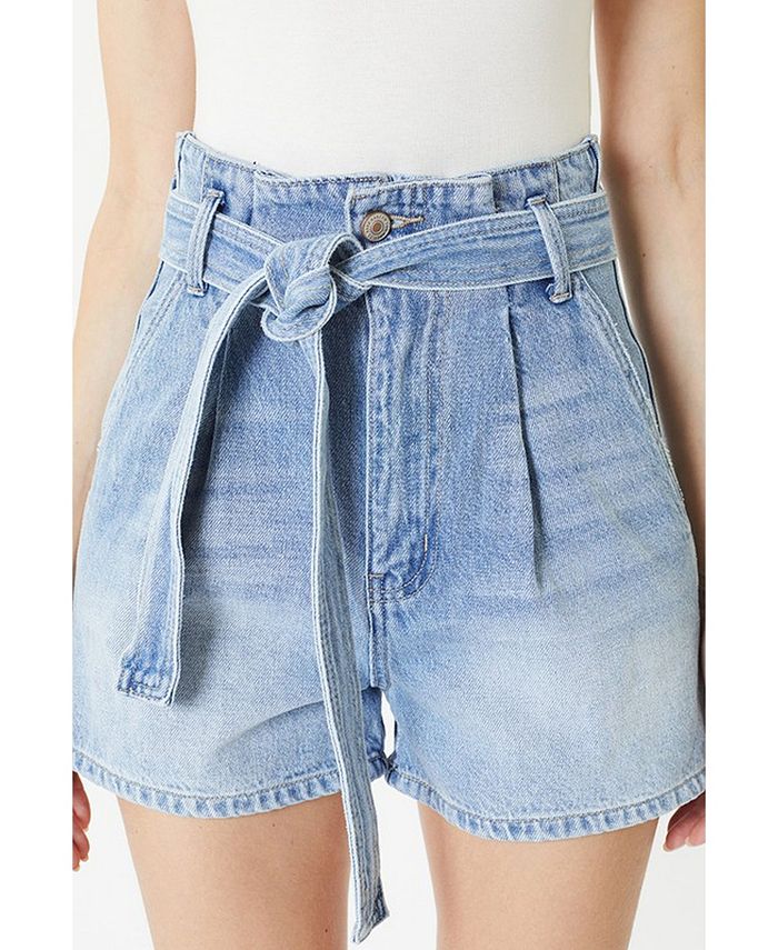 Kancan Women's High Rise Paperbag Shorts Macy's