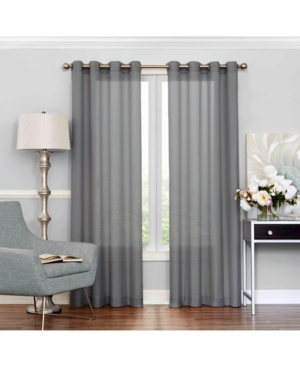 Eclipse Liberty Light Filtering Sheer, 63" X 52" In Gray