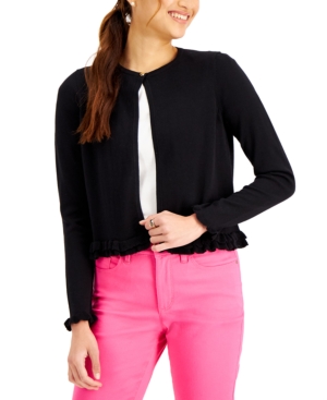 Charter Club Ruffle-Hem Cardigan Created for Macy's