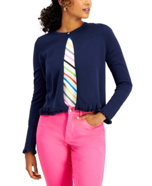 Charter Club Ruffle-Hem Cardigan Created for Macy's