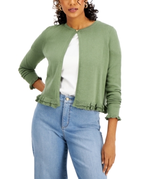 Charter Club Ruffle-Hem Cardigan Created for Macy's