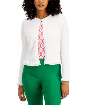 Charter Club Ruffle-Hem Cardigan Created for Macy's