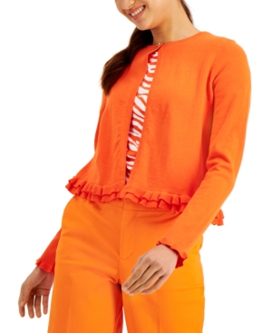 Charter Club Ruffle-Hem Cardigan Created for Macy's