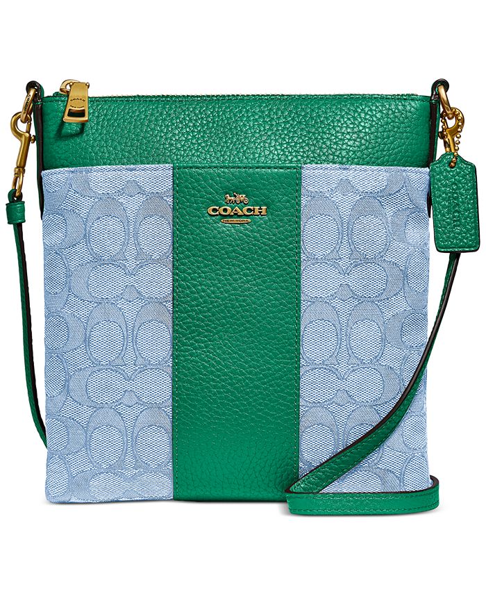 COACH Signature Jacquard Kitt & Reviews - Handbags & Accessories - Macy's