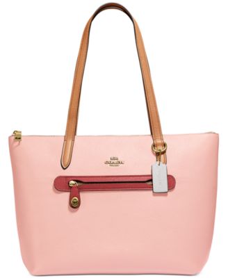 coach taylor pebble leather tote