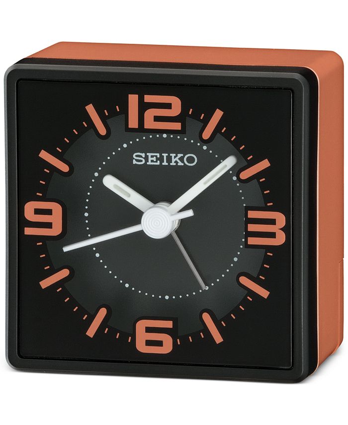 Seiko - Orange & Black Alarm Clock