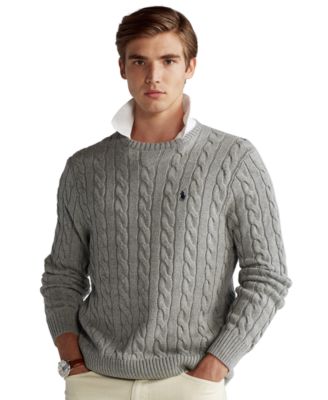 mens polo knit sweater