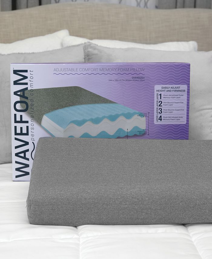 SensorPEDIC CLOSEOUT! Wave Foam Adjustable Comfort Memory Foam Pillow