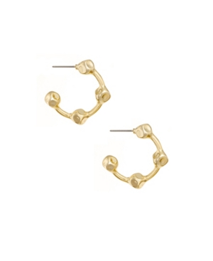 Shop Ettika Simple Gold Plated Nugget Hoops