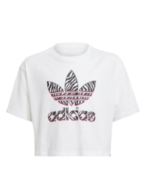 Big Girls Graphic Print Crop Tee