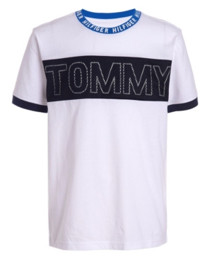 Little Boys Mid Overlay Panel Short Sleeve Tee