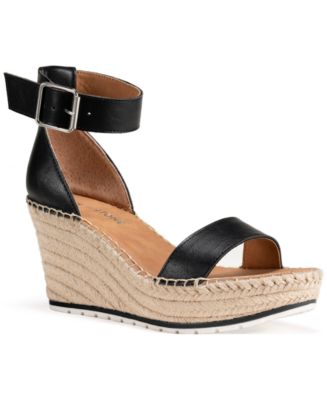 Sun + Stone Sammi Two-Piece Wedge Sandals, Created for Macy's - Macy's