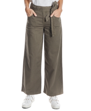 Oat High-Rise Wide-Leg Pants