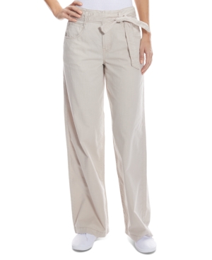 Oat High-Rise Wide-Leg Pants