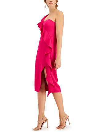 Aidan mattox online one shoulder dress