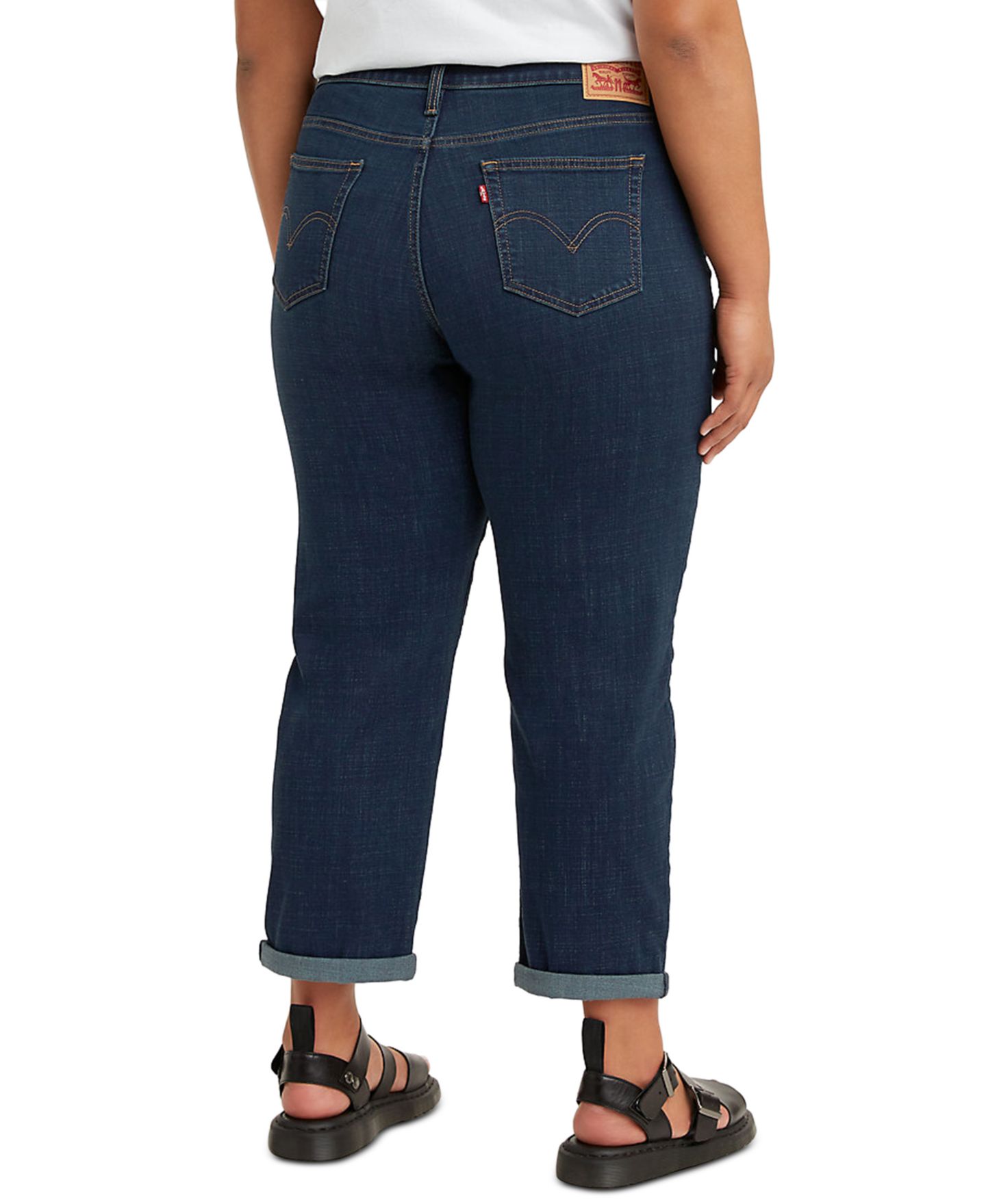 Женские джинсы Levi's Trendy Plus Size Boyfriend, цвет: Кобальтовый — фото 2