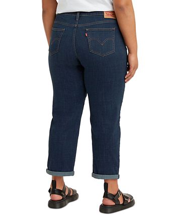Levi's Trendy Plus Size Boyfriend Jeans & Reviews - Jeans - Plus Sizes ...