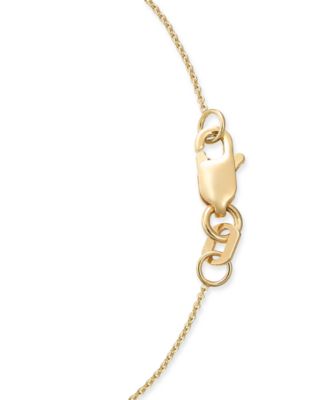Diamond Cluster Pendant Necklace (1 ct. t.w.) in 14k Gold, Created for Macy's
