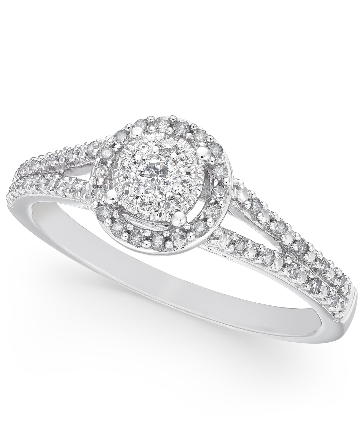 Diamond Promise Ring in 10k White Gold ( 1/4 ct. t.w.) - White Gold