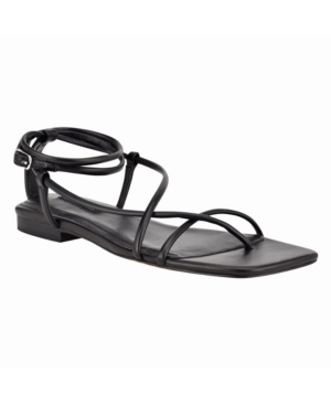 Nine West Women's Mandie Square Toe Ankle Strap Sandals Women's Shoes