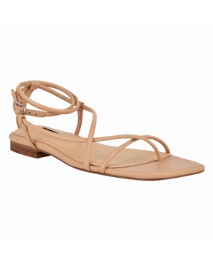Nine West Women's Mandie Square Toe Ankle Strap Sandals Women's Shoes