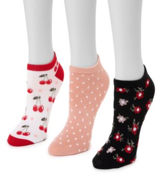 MUK LUKS - Women's 3 Pair Pack Ankle Sock