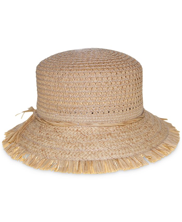 Nine West Packable Open Weave Bucket Hat Macy's