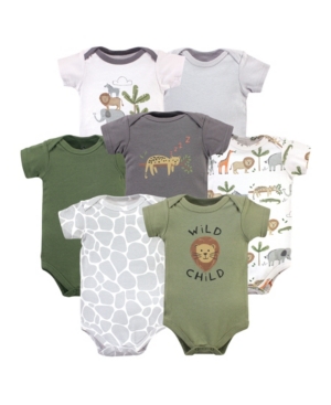 Hudson Baby Girls and Boys Bodysuits Set of 7