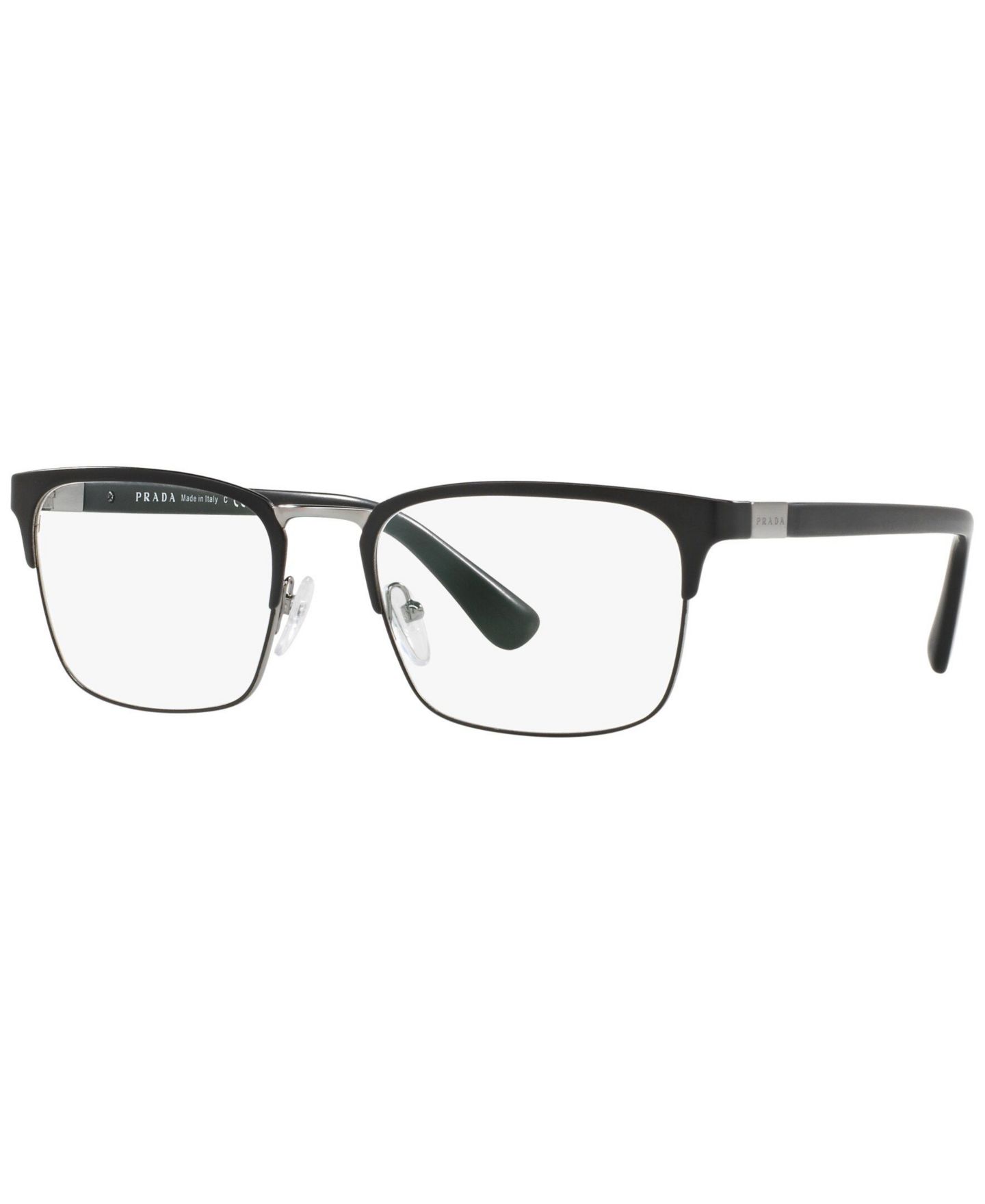 Мужские очки PRADA Man Rectangle Metal PR 54TV Heritage Eyeglasses, цвет: Matte Blac — фото 1