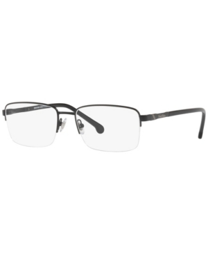 Brooks Brothers Bb1044 Men's Rectangle Eyeglasses In Matte Blk